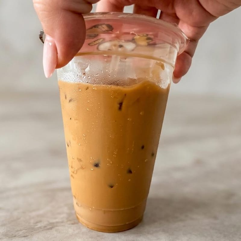 Vietnamese iced coffee with condensed milk
