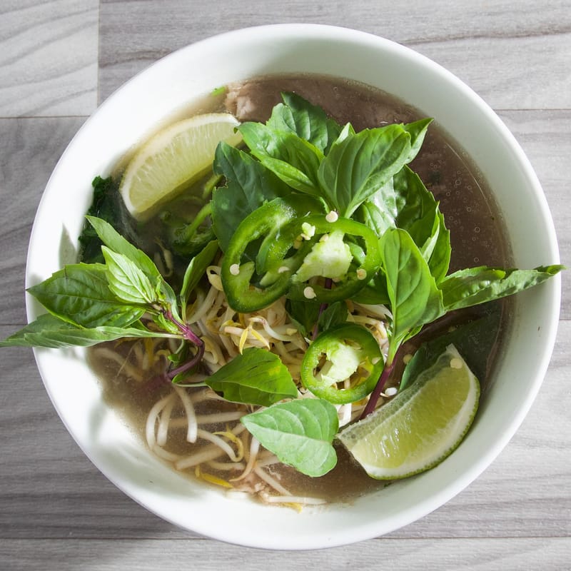 Pho Tai — ribeye steak pho